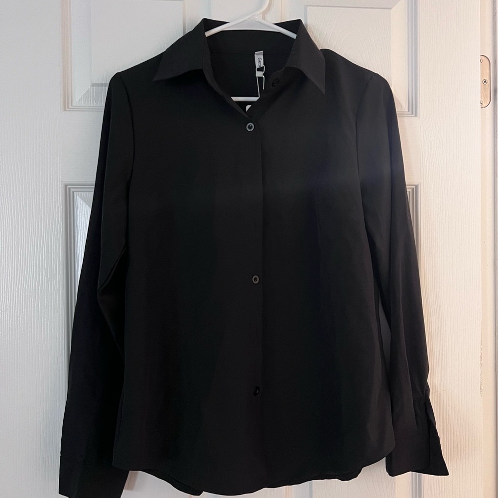 Classic Black Women's Blouse
